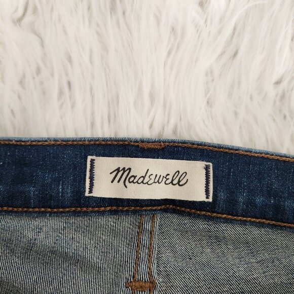 Madewell Jeans 9" High Rise Skinny Jeans Women Size 26 Raw‎ Hem 28" - Picture 3 of 14